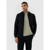 Pánska mikina so zipsom 4F SWEATSHIRT-WSS25TSWSM1584-20S-DEEP BLACK · záber 3