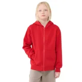Chlapčenská mikina so zipsom 4F JUNIOR SWEATSHIRT-JWSS25TSWSM1851-62S-RED · záber 1
