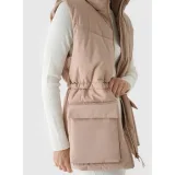 Dámska vesta 4F VEST JACKET-WAW24TVJAF135-83S-BEIGE · záber 5