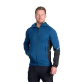Pánska turistická mikina so zipsom NORTHFINDER EGON 811darkblueblack · záber 1