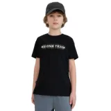 Chlapčenské tričko s krátkym rukávom 4F JUNIOR TSHIRT M2186-20S-DEEP BLACK · záber 1