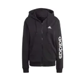 Dámska mikina so zipsom ADIDAS W LIN FT FZ HD-IC6863-Black · záber 5