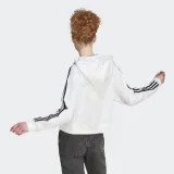 Dámska mikina so zipsom ADIDAS W 3S FT FZ S HD WHITE BLACK-100 WHITE BLACK · záber 4