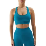 Dámska tréningová športová podprsenka 4F SPORT BRA-WSS24USBAF116-35S-TURQUOISE · záber 1
