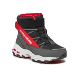 Chlapčenské členkové zimné topánky SKECHERS D Lites Mid black red · záber 1