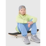 Chlapčenská mikina s kapucňou 4F JUNIOR SWEATSHIRT M1712-45N-CANARY GREEN NEON · záber 5