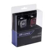 Svetlo na bicykel FORCE FLEA 200 LM, USB front - rear · záber 5