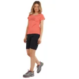 Dámske turistické tričko s krátkym rukávom FUNDANGO Atmos T-shirt-352-coral · záber 3