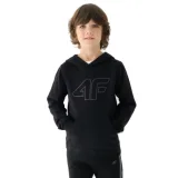 Chlapčenská mikina s kapucňou 4F JUNIOR SWEATSHIRT-JWMM00TSWSM1292-21S-BLACK · záber 1