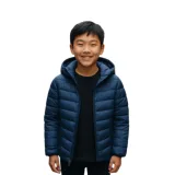 Chlapčenská bunda 4F JUNIOR DOWN JACKET-JWAW24TDJAM460-32S-DENIM · záber 1