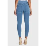 Dámske jeggings nohavice FREDDY WR.UP® skinny high waist push up jeggings in organic fabric-Blue · záber 4