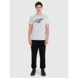 Pánske tričko s krátkym rukávom 4F TSHIRT M2257-27M-COLD LIGHT GREY MELANGE · záber 4