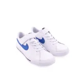 Chlapčenská vychádzková obuv NIKE Court Legacy white black game royal · záber 5
