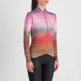 Dámsky cyklistický dres s dlhým rukávom SPORTFUL Flow supergiara w thermal jersey, cayenna red pink · záber 4