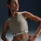 Dámske tréningové tielko NIKE PRO DF 365 CROP TANK-320-Beige · záber 2
