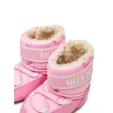 Juniorské vysoké zimné topánky MOON BOOT MB CRIB NYLON JR-J004 LIGHT PINK · záber 4