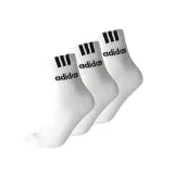 Ponožky ADIDAS CUSH HALF CRW C 3S LIN 3 PACK-WHITE WHITE WHITE · záber 2