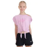 Dievčenské tréningové tričko s krátkym rukávom 4F JUNIOR TSHIRT FNK F1184-56S-LIGHT PINK · záber 1