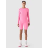 Dámske tréningové tričko s dlhým rukávom 4F LONGSLEEVE FNK-WAW24TFLOF250-54S-PINK · záber 5
