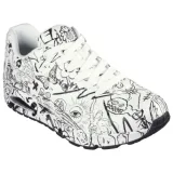 Dámska rekreačná obuv SKECHERS Uno Process Sketch W white black · záber 1