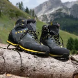Pánska členková turistická obuv KAYLAND Vitrik Mid Gtx, Dark grey Yellow · záber 3