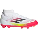 Chlapčenské futbalové kopačky outdoorové ADIDAS F50 League Mid Jr FG MG cloud white core black solar yellow · záber 2