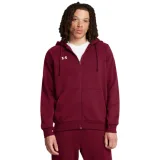 Pánska zateplená mikina so zipsom UNDER ARMOUR UA Rival Fleece FZ Hoodie-RED · záber 1