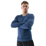 Pánske tréningové tričko s dlhým rukávom 4F LONGSLEEVE FNK-WSS24TFLOM183-32S-DENIM · záber 1