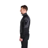 Pánska zateplená turistická mikina so zipsom NORTHFINDER GIACOMO-411greyblack · záber 3