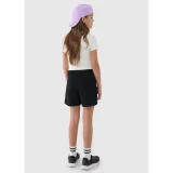 Dievčenské teplákové kraťasy 4F JUNIOR SHORTS CAS F470-20S-DEEP BLACK · záber 5