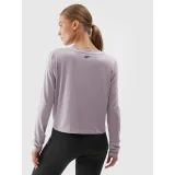 Dámske tréningové tričko s dlhým rukávom 4F LONGSLEEVE FNK-WAW23TFLOF187-25S-GREY · záber 3