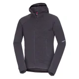 Pánska turistická mikina so zipsom NORTHFINDER EGON 411greyblack · záber 4
