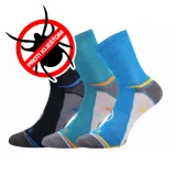 Chlapčenské turistické ponožky VOXX 3 PACK-Optifanik 03-Blue Dark blue light blue · záber 1