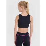 Dievčenská tréningová športová podprsenka 4F JUNIOR SPORT BRA F148-20S-DEEP BLACK · záber 3