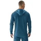 Pánska tréningová mikina so zipsom 4F SWEATSHIRT FNK-WAW24TFSWM404-46M-TEAL MELANGE · záber 2