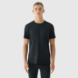 Pánske tréningové tričko s krátkym rukávom 4F TSHIRT FNK M1343-20S-DEEP BLACK · záber 2