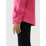 Dievčenská tréningová softshellová bunda s kapucňou 4F JUNIOR SOFTSHELL JACKET-JWSS25TSOFF305-54S-PINK · záber 5