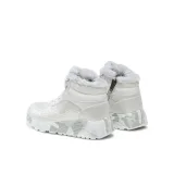 Dievčenské členkové zimné topánky SKECHERS Uno Lite Camo Dazzle silver grey · záber 4