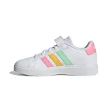 Dievčenská rekreačná obuv ADIDAS Grand Court cloud white pulse mint beam pink · záber 2