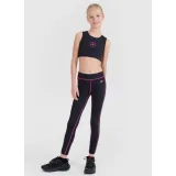 Dievčenská tréningová športová podprsenka 4F JUNIOR SPORT BRA F148-20S-DEEP BLACK · záber 4