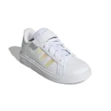 Dievčenská rekreačná obuv ADIDAS GRAND COURT 2.0 EL FTWWHT IRIDES FTWWHT · záber 1