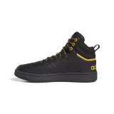 Pánske členkové zimné topánky ADIDAS Hoops 3.0 Mid WTR core black core black preloved yellow · záber 2