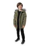 Chlapčenská bunda 4F JUNIOR BOYS JACKET JKUM001-43S-KHAKI · záber 2