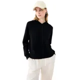 Dámska mikina so zipsom 4F SWEATSHIRT F1577-20S-DEEP BLACK · záber 1