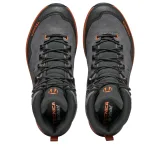 Pánska vysoká turistická celokožená obuv TECNICA Forge TRK GTX Ms, dark grey orange · záber 3