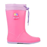 Dievčenské gumáky COQUI Rainy Collar light fuchsia light lila flash · záber 2