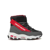 Chlapčenské členkové zimné topánky SKECHERS D Lites Mid black red · záber 3
