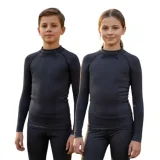 Juniorské termo tričko s dlhým rukávom BLIZZARD Essential long sleeve junior, anthracite · záber 1