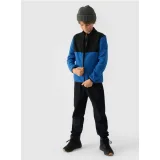 Chlapčenská flisová mikina so zipsom 4F JUNIOR FLEECE-JWAW24TFLEM212-32S-DENIM · záber 5