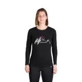 Dámske turistické tričko s dlhým rukávom NORTHFINDER SHARI-269black · záber 1